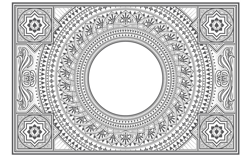 Rectangle Ornamental Frames in Vector - Features Image 2