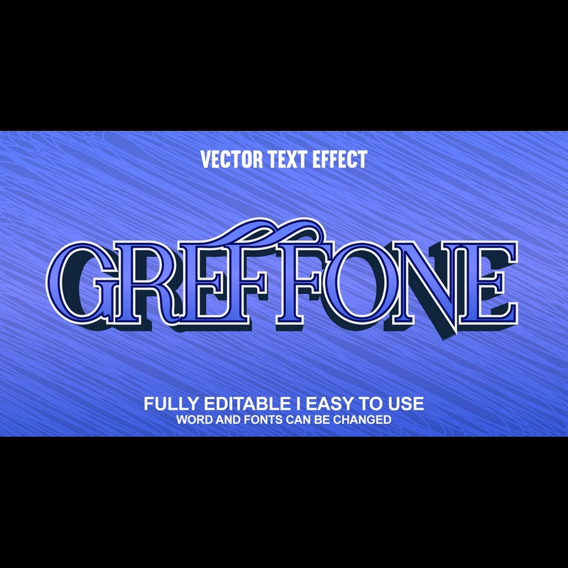 Greffone Fully Editable Vector 3D Text Effect - Features Image 1