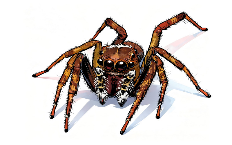 Иллюстрация Паук крупным планом 3 - Features Image 1
