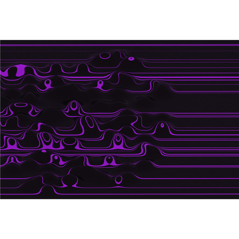 Abstract Wavy Lines Background - Purple and Black