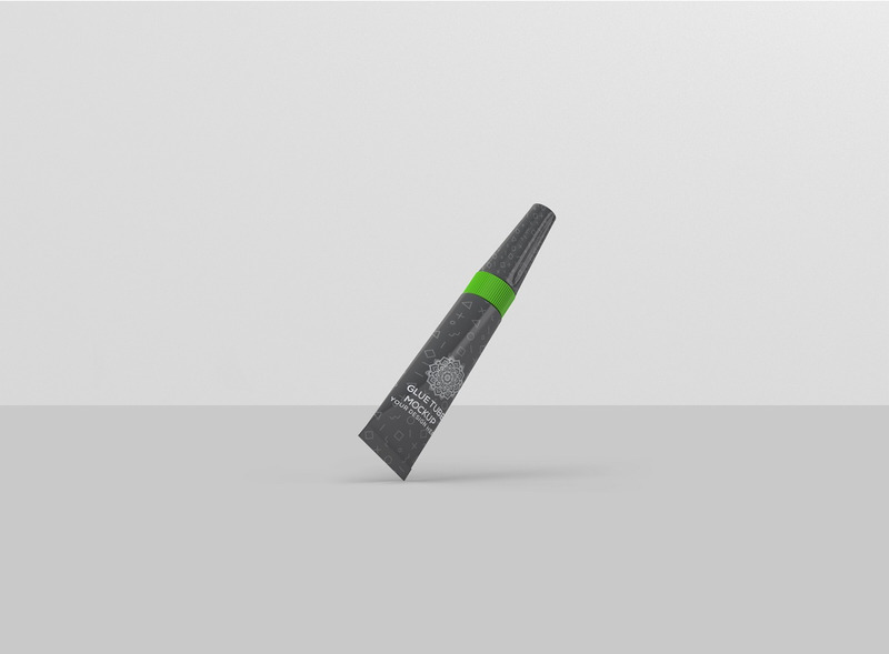Mockup di imballaggio con colla super - Caratteristiche Immagine 2