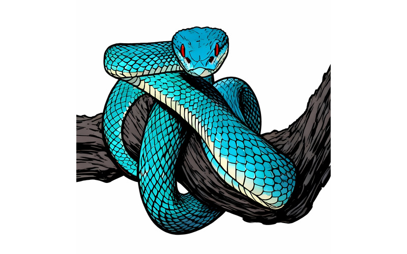 Illustrazione ravvicinata di una lucertola sull'albero 1 - Caratteristiche Immagine 1
