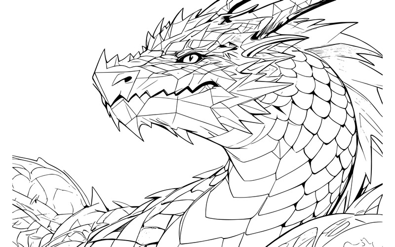 Illustration av anime-drakekaraktär (AI-illustrationsbild + vektorgrafik) - Features Image 2