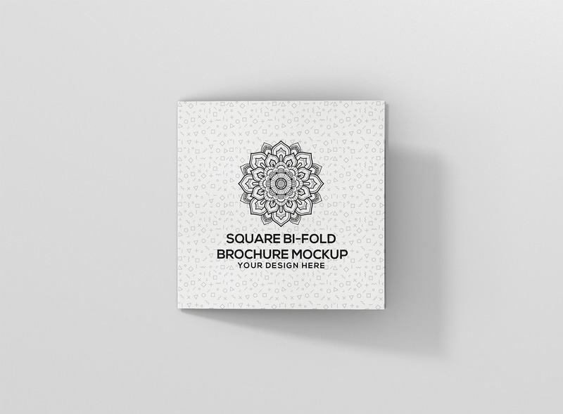 Mockup di brochure pieghevole quadrato quadrato - Caratteristiche Immagine 5