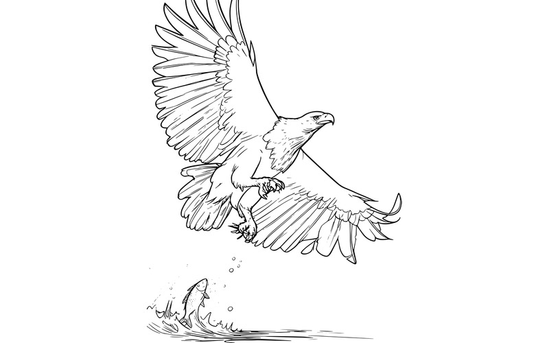 Närbild av Eagle 2 (AI-illustrationsbild + vektorgrafik) - Features Image 2