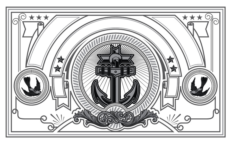 Rechthoek Vintage Badges in Vector - Features Image 2