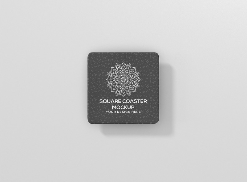 Round Corner Square Coaster Mockup - Features Image 4
