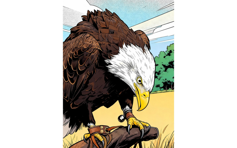 Närbild av örn (AI-illustrationsbild + vektorgrafik) - Features Image 1