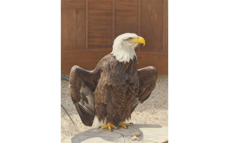 Amerikansk vithövdad havsörn (AI-illustrationsbild + vektorgrafik) - Features Image 2