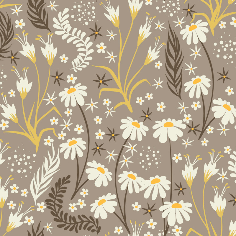 Kamillenfeld, florale, nahtlose Muster - Eigenschaften Bild 9