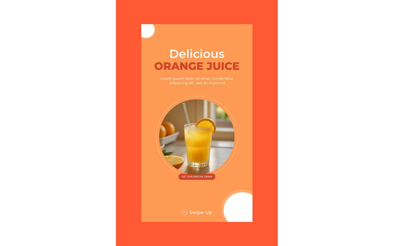 Instagram Stories Delicious Orange Juice - Features Image 1