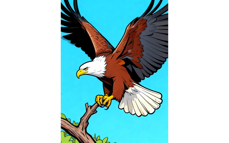 Stående örnträd 1 (AI-illustrationsbild + vektorgrafik) - Features Image 1