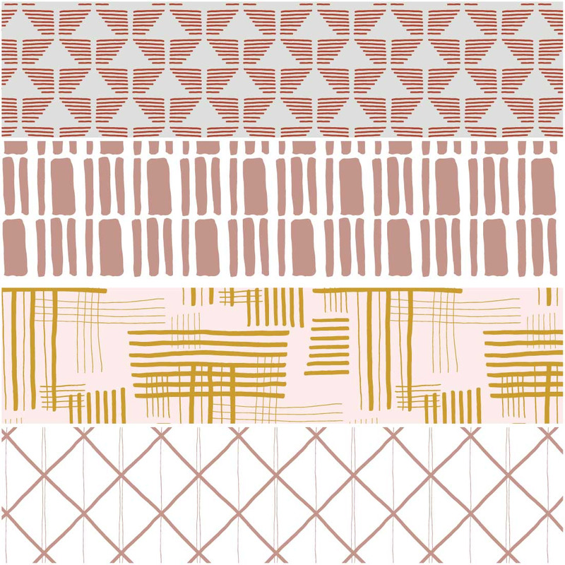 Modelli disegnati a mano delle linee del tramonto - Caratteristiche Immagine 10