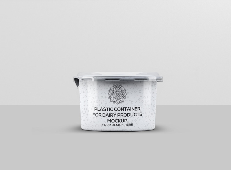 Contenitore in plastica per prodotti lattiero-caseari Mockup - Caratteristiche Immagine 2