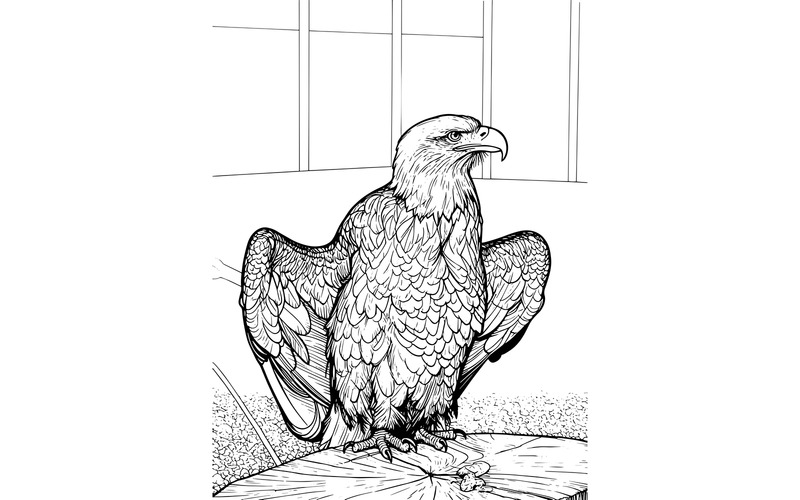 Amerikansk vithövdad havsörn (AI-illustrationsbild + vektorgrafik) - Features Image 3