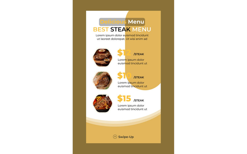 Instagram Stories Best Steak Menu - Features Image 1