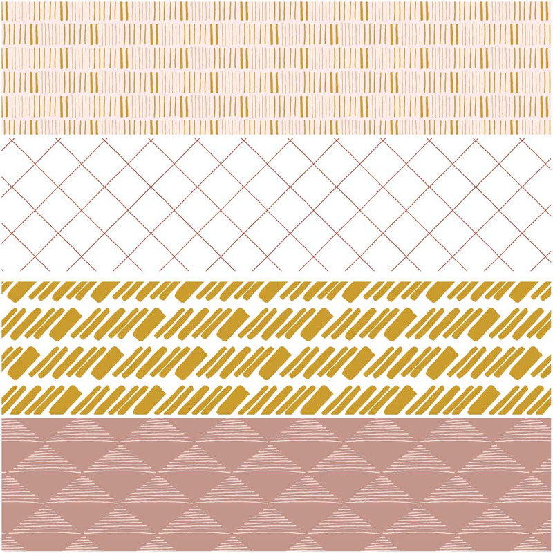 Modelli disegnati a mano delle linee del tramonto - Caratteristiche Immagine 8