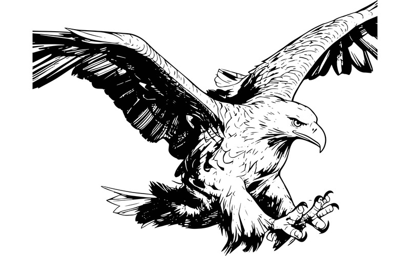 Pták letící nad mořem (ilustrační obrázek AI + vektorová čárová grafika) - Features Image 2