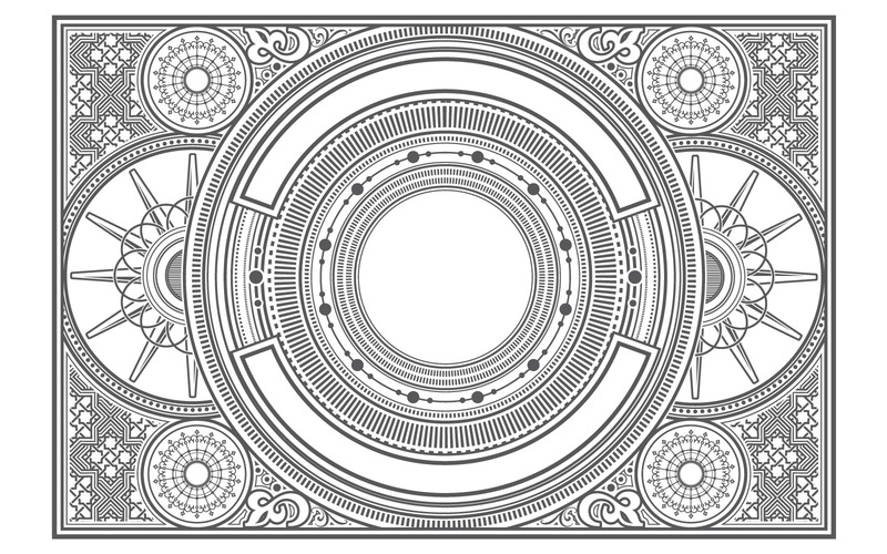 Rectangle Ornamental Frames in Vector - Features Image 13