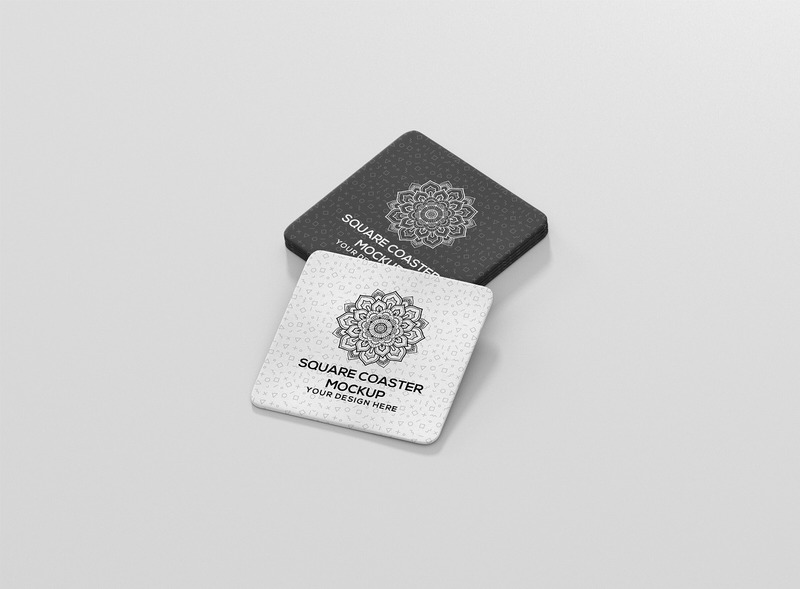 Round Corner Square Coaster Mockup - Features Image 7