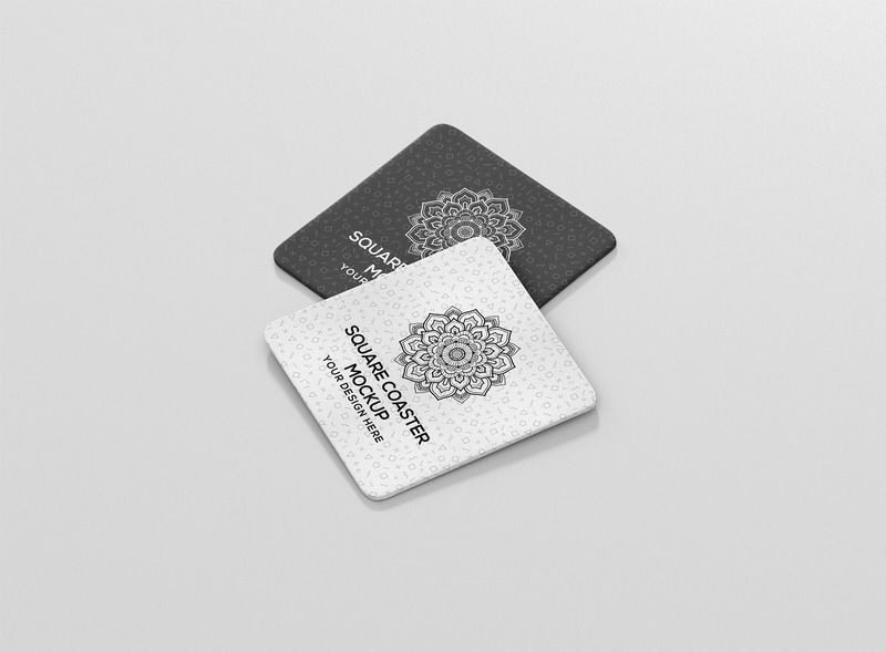 Round Corner Square Coaster Mockup - Features Image 5