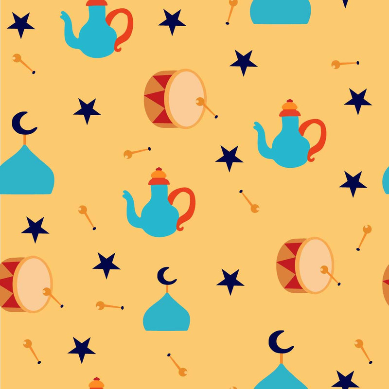 Modello senza cuciture di notte araba - Caratteristiche Immagine 1