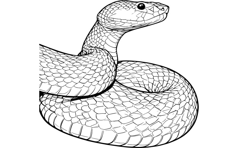 Insularis blu Trimeresurus Insularis Illustrazione ravvicinata dell'animale - Caratteristiche Immagine 2