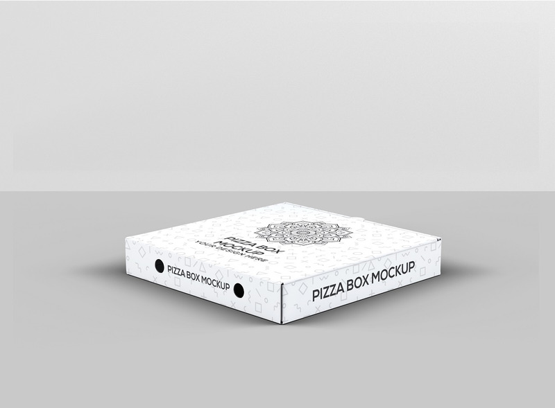 Scatola per pizza - Mockup di scatola per pizza - Caratteristiche Immagine 1