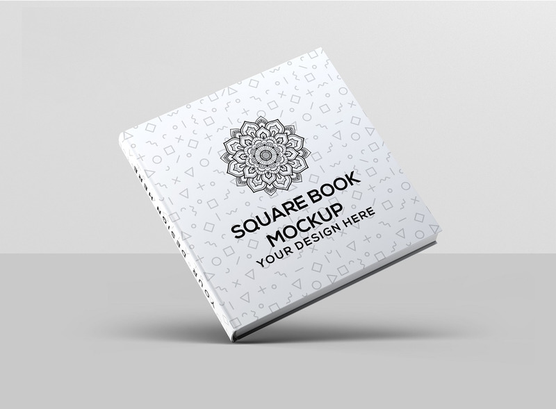 Mockup di libro quadrato con copertina rigida - Caratteristiche Immagine 5