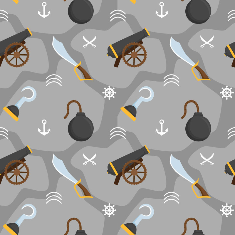 Pirates Vector Seamless Pattern - Features Image 2
