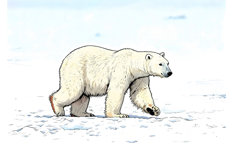Gros plan sur un animal sauvage (Illustration IA + Dessin vectoriel) - Caractéristiques de l’image 1