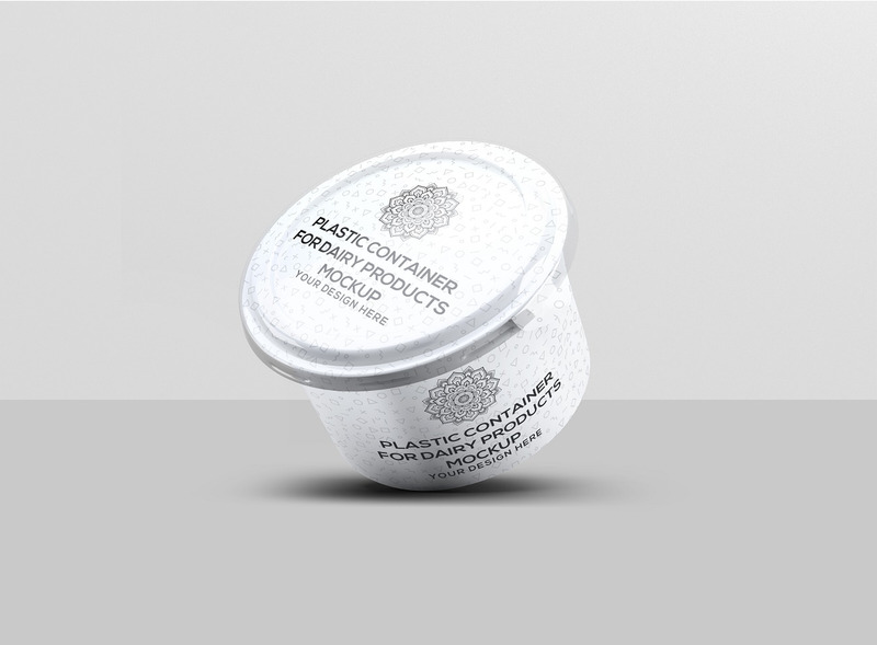 Contenitore in plastica per prodotti lattiero-caseari Mockup - Caratteristiche Immagine 8