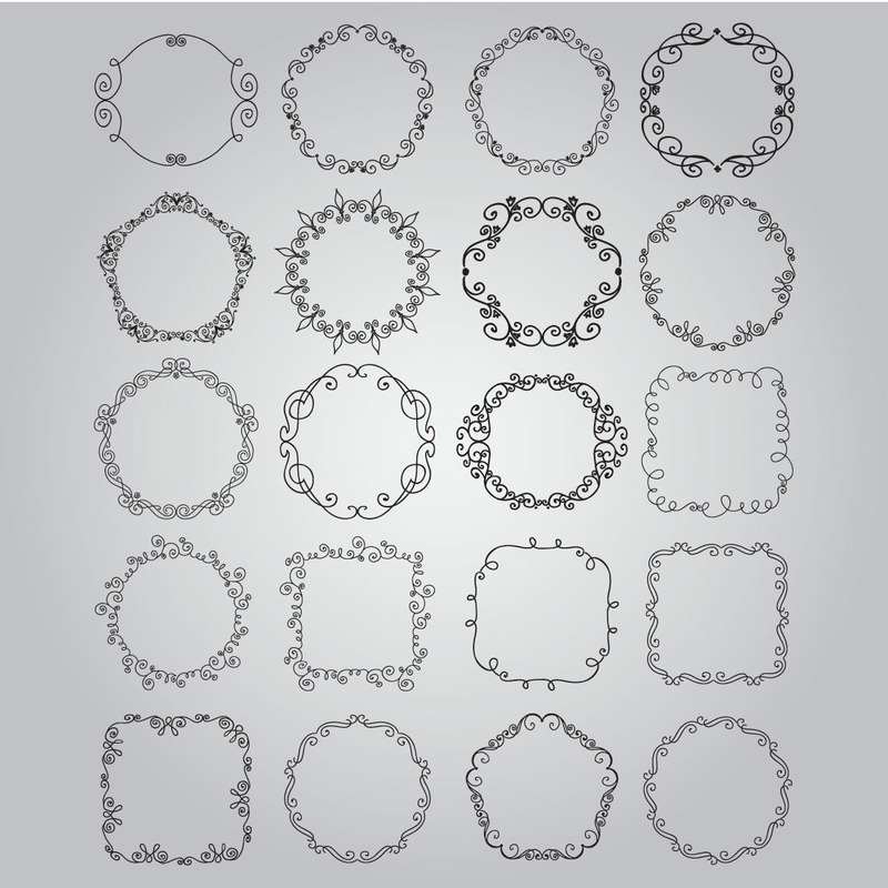 Design decorativo vintage abbozzato a mano - Caratteristiche Immagine 5