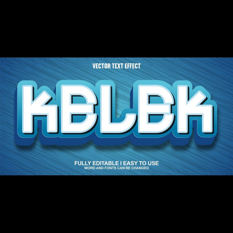 Kelek Fully Editable Vector 3D Text Effect - Features Image 1
