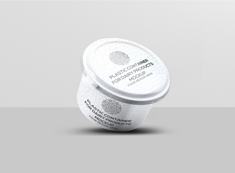 Contenitore in plastica per prodotti lattiero-caseari Mockup - Caratteristiche Immagine 7