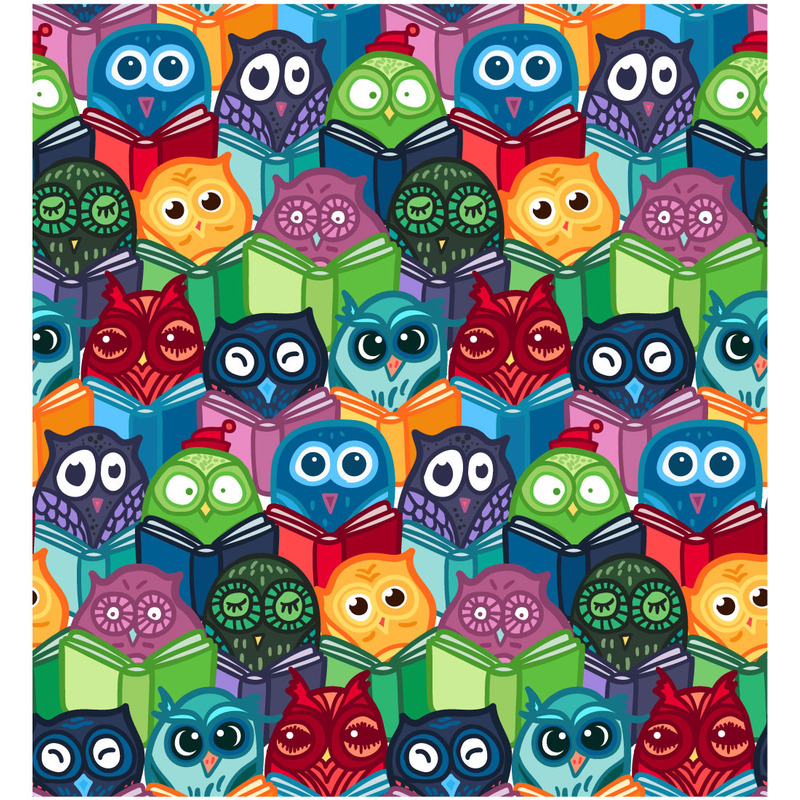 Patrones divertidos de búhos con libros - Características Imagen 11