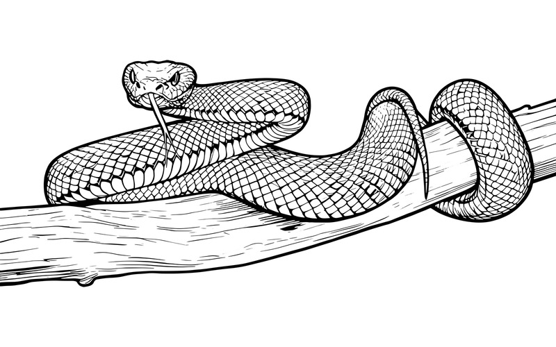 Zbliżenie węża 1 Ilustracja - Obraz funkcji 2