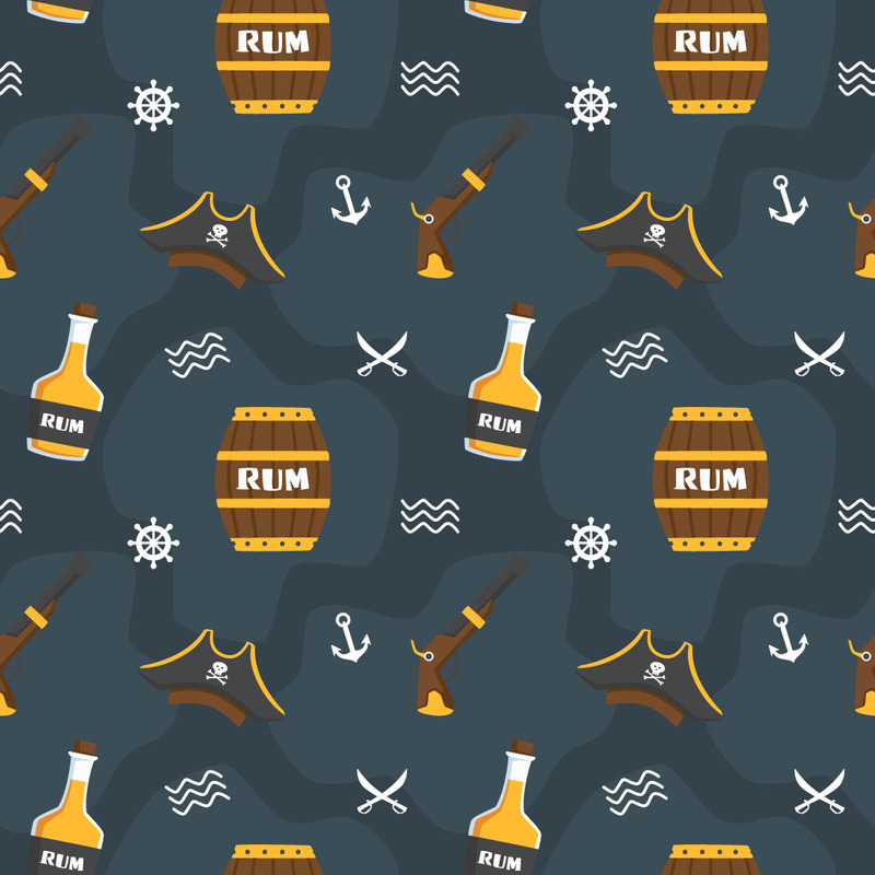 Pirates Vector Seamless Pattern - Features Image 3