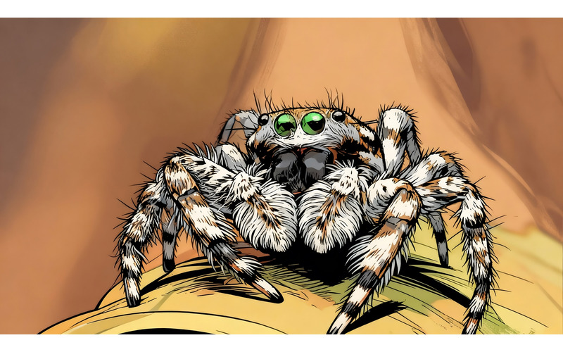 Macro-opname van een prachtige spinnenillustratie - Features Image 1