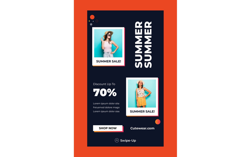 Instagram Stories Summer Discount 70% - Features Image 1