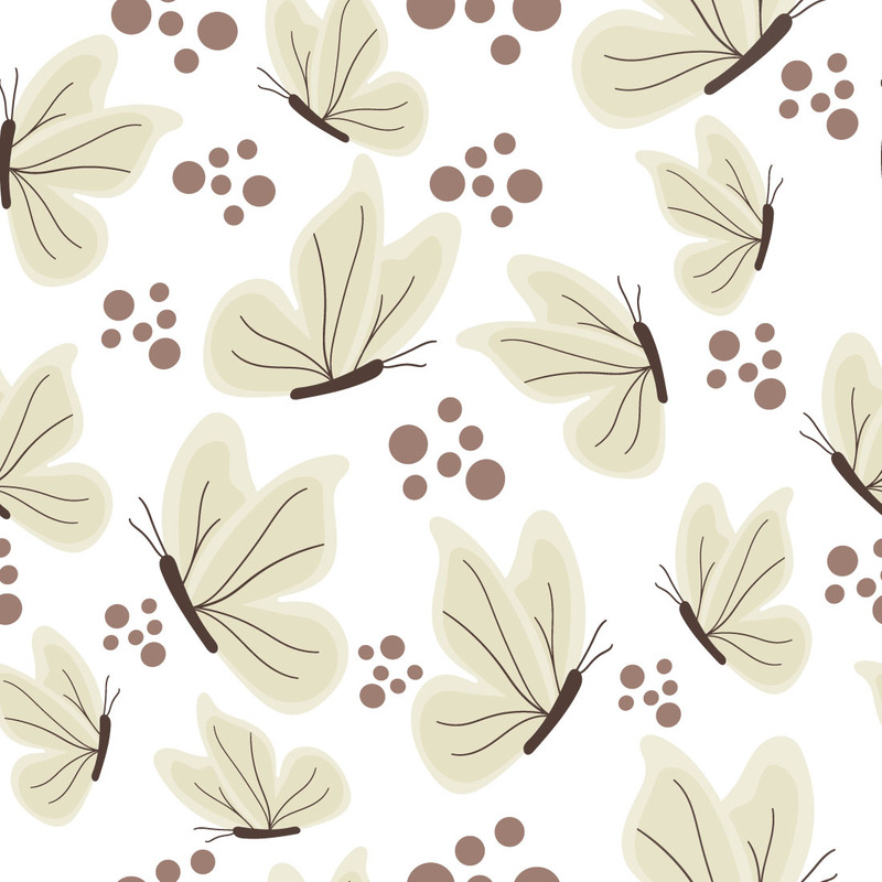 Modello senza cuciture farfalla menta - Caratteristiche Immagine 1