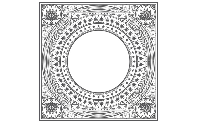 Quadratische Zierrahmen im Vektor - Eigenschaften Bild 10