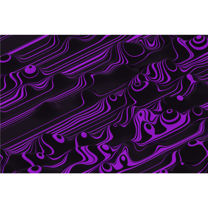 Abstract Wavy Lines Background - Purple and Black