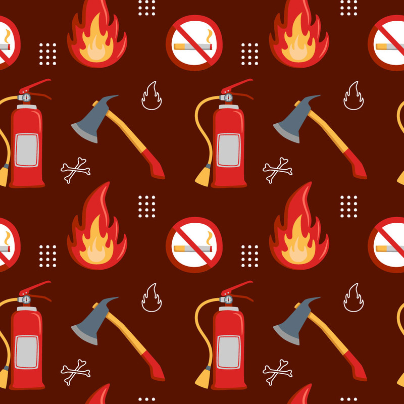 Firefighter Seamless Pattern - Features Image 1