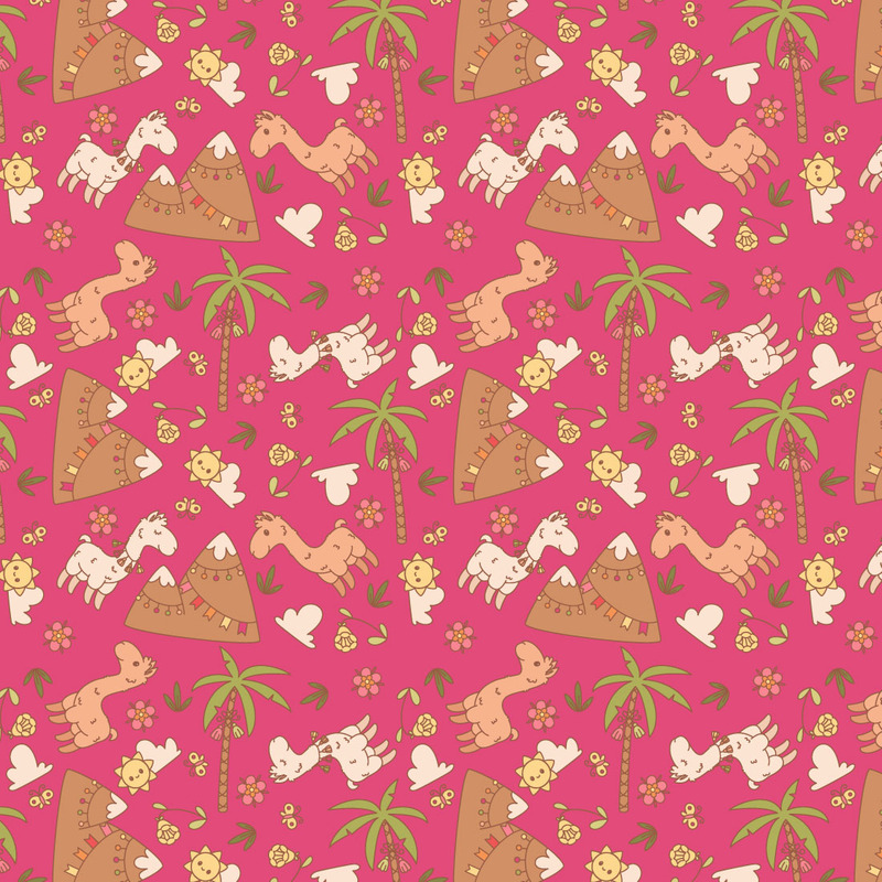 Kawaii llamas seamless Pattern - Features Image 3