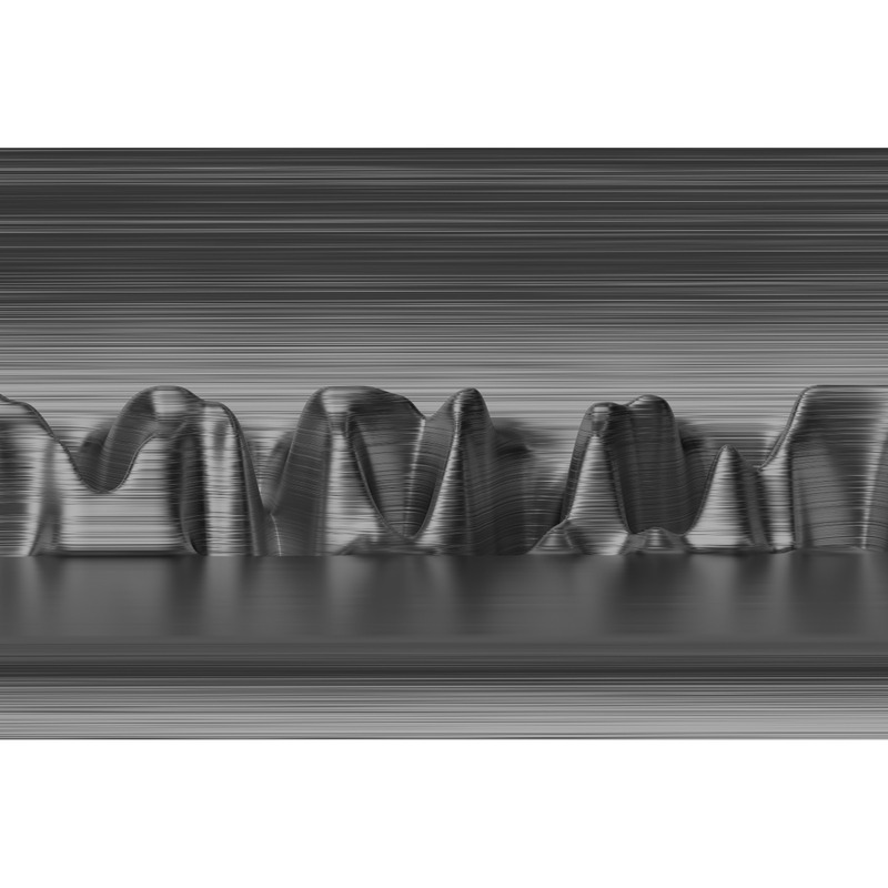 Abstract 3d linee ondulate sfondo color argento - Caratteristiche Immagine 1