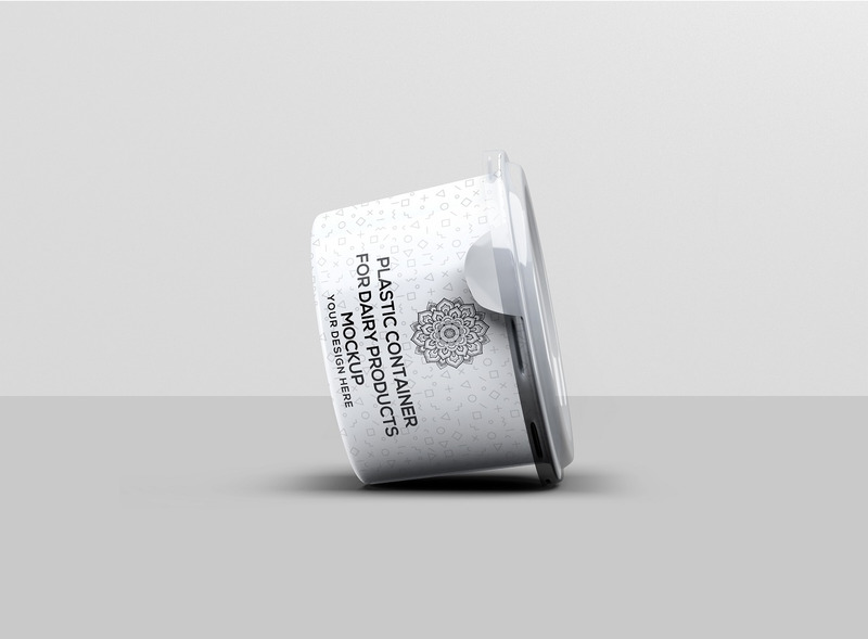 Contenitore in plastica per prodotti lattiero-caseari Mockup - Caratteristiche Immagine 3