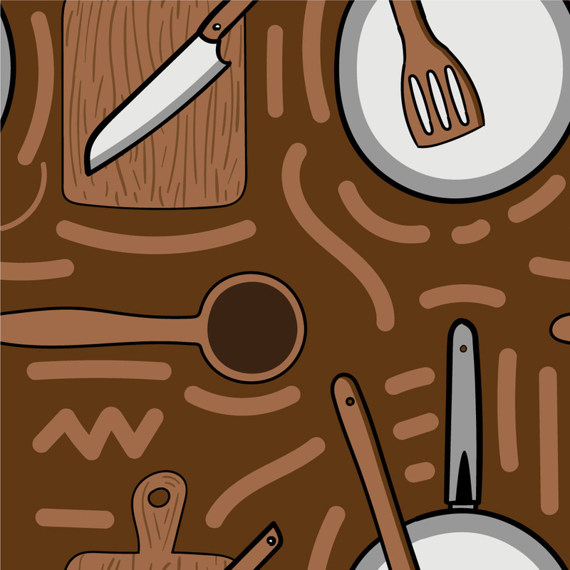 Kitchen Seamless Vector Pattern - Features Image 4