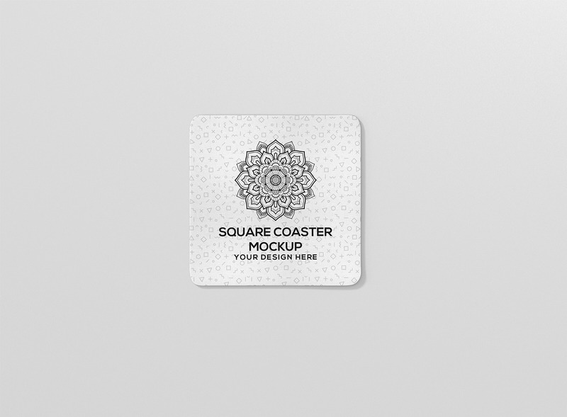 Round Corner Square Coaster Mockup - Features Image 8