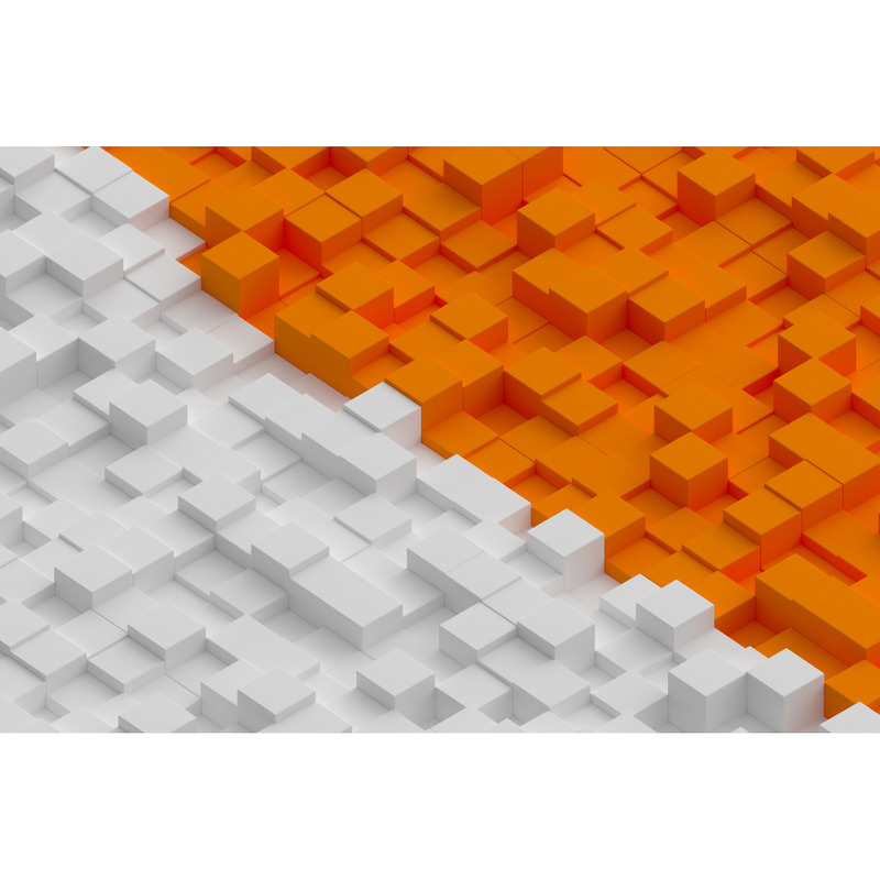 3D Würfel Hintergründe Orange und Weiß - Eigenschaften Bild 1